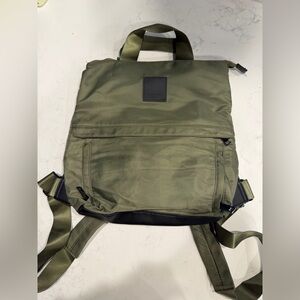 Cynthia Rowley Olive Nylon Backpack Travel Commuter Bag